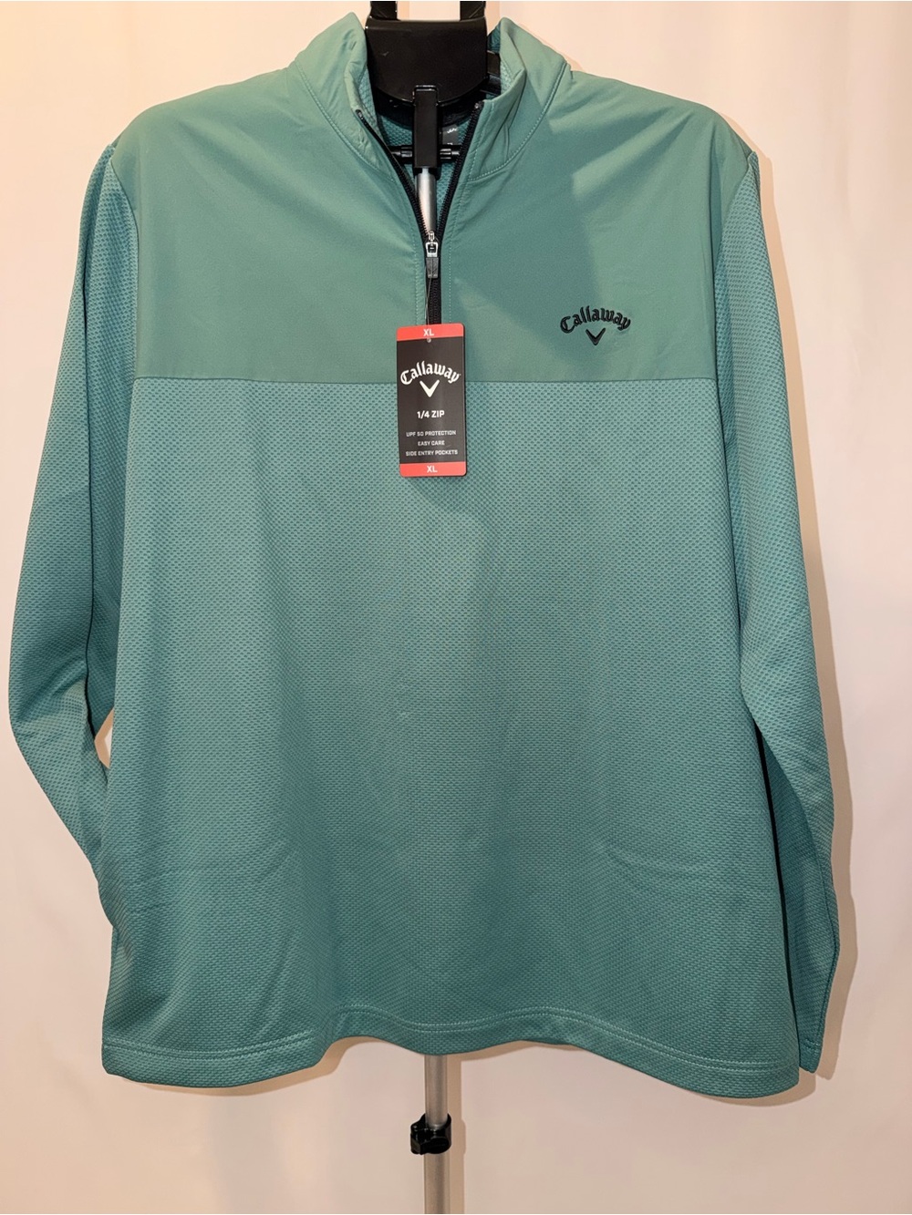 Callaway Men's Quarter-Zip Golf Pullover - Teal XL